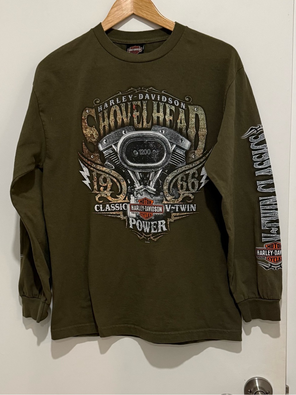 Harley Davidson Curaçao Dutch Caribbean Long Sleeve Legendary Motorcycles Sz M